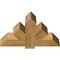 Ekena Millwork Kennewick Rough Sawn Timber Gable Bracket, Western Red Cedar, 36"W x 23"H x 6"D x 6"F, 15/12 Pitch GBW036X23X0606KEN00RWR - alternate 2